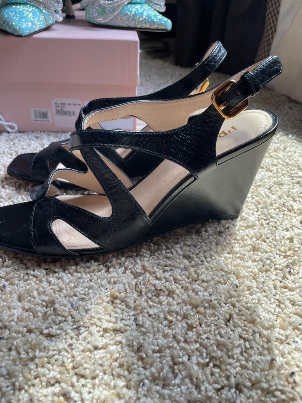 Prada platform shoes